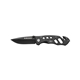 aerial view a black dri duck tactical folding knife, image 1 of 3