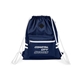 aerial view a sport dark navy team 365 zone drawstring backpack, image 1 of 4