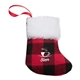 aerial view a buffalo plaid prime line stocking holiday christmas ornament, image 1 of 5