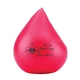 aerial view a red red blood drop shape stress ball, image 1 of 3