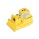 aerial view a yellow construction bulldozer shape stress ball, image 1 of 2