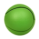 aerial view a lime green polyurethane basketball stress reliever, image 1 of 2