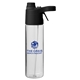 aerial view a black belle mare 20oz misting water bottle, image 1 of 6