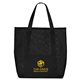 aerial view a black belle mare beach mesh tote bag, image 1 of 3