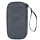 aerial view a heathered gray rpet travel tech organizer, image 1 of 2