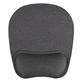 aerial view a heathered gray rpet ergonomic mouse mat, image 1 of 4