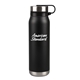 a matte black 20 oz silverton stainless steel bottle
