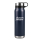 a matte dark blue 20 oz silverton stainless steel bottle