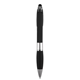 aerial view a metallic black fullerton phone stand stylus mgc pen, image 1 of 3