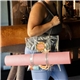 a group of main squeeze yoga tote - clear vinyl