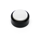 aerial view a white/black micro size sound desk button w / custom programmed message, image 1 of 2