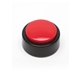 aerial view a red/black micro size sound desk button w / custom programmed message, image 1 of 2