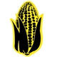 a yellow u promotional corn - shaped foam mitt