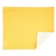 aerial view a gold 15 x 18 recycled poly rally towel, image 1 of 3