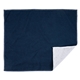 aerial view a navy 15 x 18 recycled poly rally towel, image 1 of 3