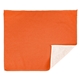 aerial view a orange 15 x 18 recycled poly rally towel, image 1 of 3
