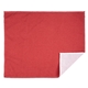 aerial view a red 15 x 18 recycled poly rally towel, image 1 of 3