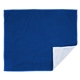 aerial view a royal blue 15 x 18 recycled poly rally towel, image 1 of 3