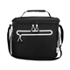 aerial view a black kool pak(r) 12 can cooler bag, image 1 of 5