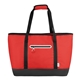 aerial view a red kool pak(r) 32 can cooler tote bag, image 1 of 6