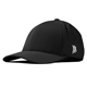 aerial view a black branded bills bare curved performance cap, image 1 of 2