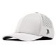 aerial view a white branded bills bare curved performance cap, image 1 of 2