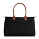 aerial view a black elegant lauren tote bag, image 1 of 3