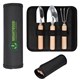 aerial view a black mini garden tool set, image 1 of 2