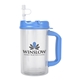 aerial view a group of large 32 oz thermo insulated mug, image 10 of 49