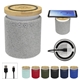 a group of ultra - sound speaker with 10w bamboo wireless charger