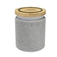 aerial view a gray ultra - sound speaker with 10w bamboo wireless charger, image 2 of 2