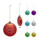 a group of chrome round disk ornament