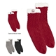 a group of cozy cable knit slipper socks