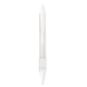 aerial view a white widebody(r) clear grip pen, image 1 of 4