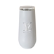 a white vinglace(r) 6 oz champagne flute, laser, standard