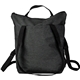 aerial view a black eco - conscious 10 x 4 x 15 rpet tote / backpack, image 1 of 2