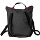 aerial view a red eco - conscious 10 x 4 x 15 rpet tote / backpack, image 1 of 2
