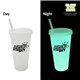 aerial view a group of nite glow 26 oz tumbler with lid straw, image 1 of 5