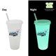 aerial view a group of nite glow 26 oz tumbler with lid straw, full color digital, image 1 of 7