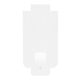 aerial view a group of 10 x 10 x 4 flat custom white corrugate gift box, image 4 of 5