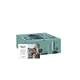 aerial view a group of 10 x 10 x 4 custom white corrugate gift box and 4 x 6 card, image 13 of 19