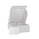 aerial view a group of 10 x 10 x 4 custom white corrugate gift box and 4 x 6 card, image 17 of 19