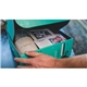 aerial view a group of 10 x 10 x 4 custom white corrugate gift box and 4 x 6 card, image 9 of 19