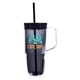 aerial view a smoke clair recycled acrylic travel tumbler - 30 oz, image 1 of 5