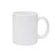 aerial view a white simplicolor 12 oz ceramic coffee mug, image 1 of 3