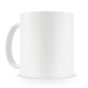 aerial view a white simplicolor 12 oz ceramic coffee mug, image 1 of 3