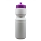 a white bottle & purple cap super value 28 oz bike bottle