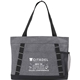 aerial view a graphite snap meeting rpet tote, image 1 of 7
