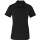 aerial view a black (995) womens izu everything performance eco short sleeve polo, image 1 of 5