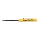 aerial view a yellow pocket screwdriver - 2.5mm tech blade / button top, image 1 of 2